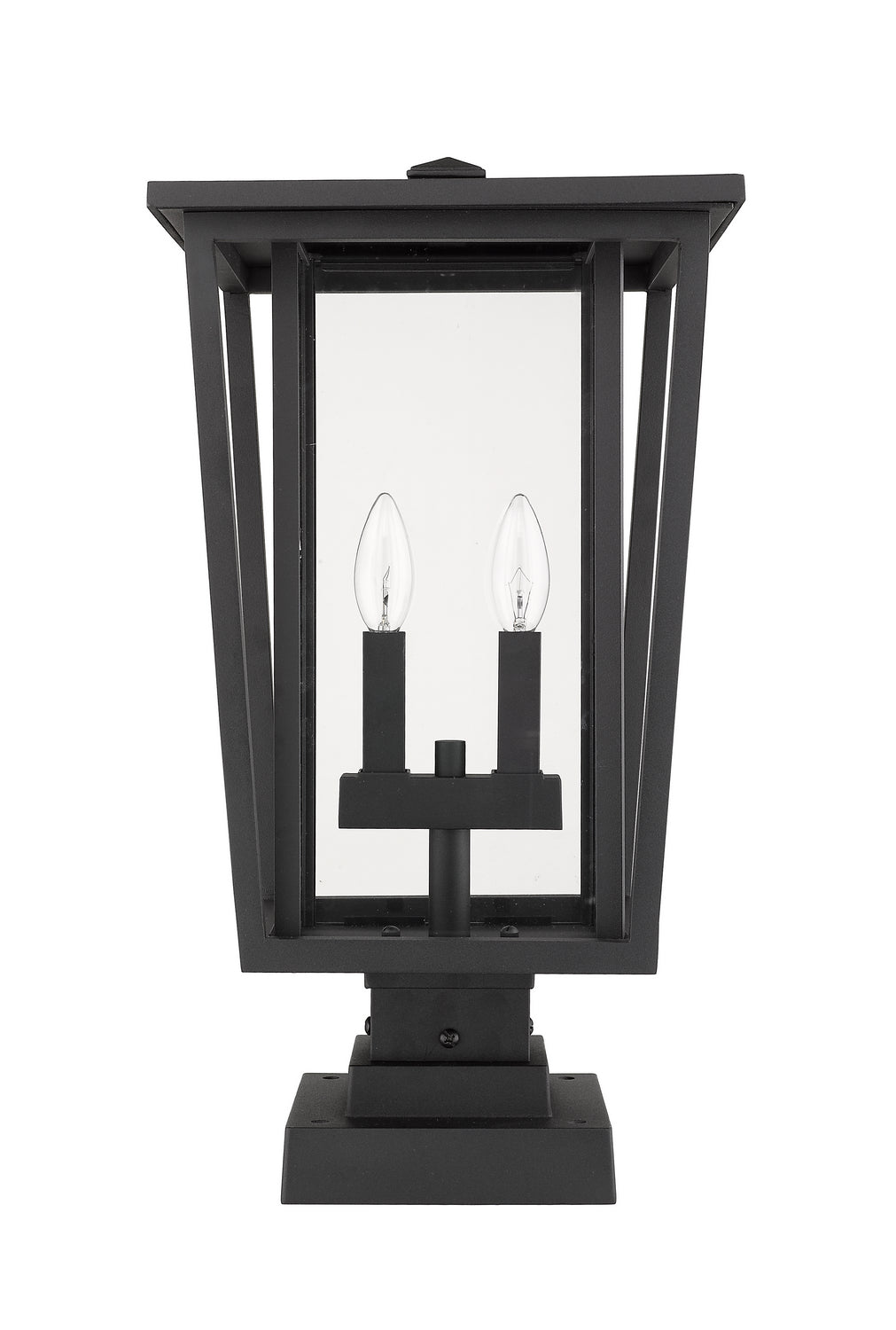Z-Lite Canada - 571PHBS-SQPM-BK - Two Light Outdoor Pier Mounted Fixture - Seoul - Black