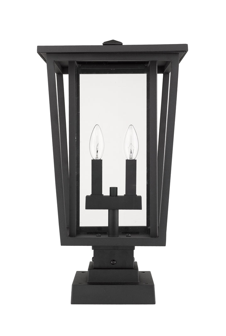 Z-Lite Canada - 571PHBS-SQPM-BK - Two Light Outdoor Pier Mounted Fixture - Seoul - Black