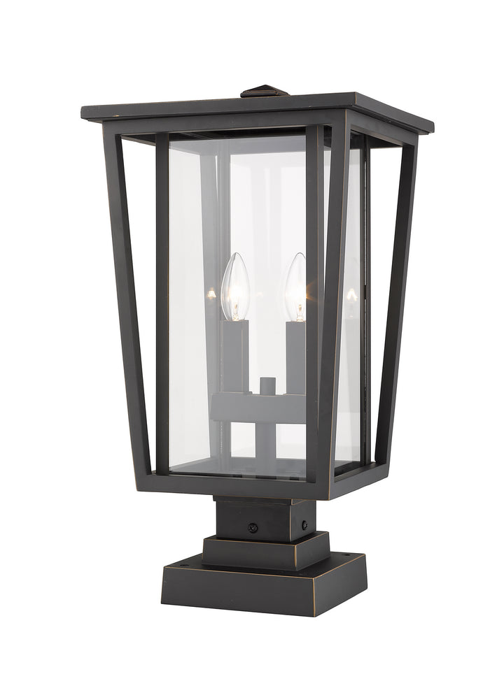 Z-Lite Canada - 571PHBS-SQPM-ORB - Two Light Outdoor Pier Mounted Fixture - Seoul - Oil Rubbed Bronze
