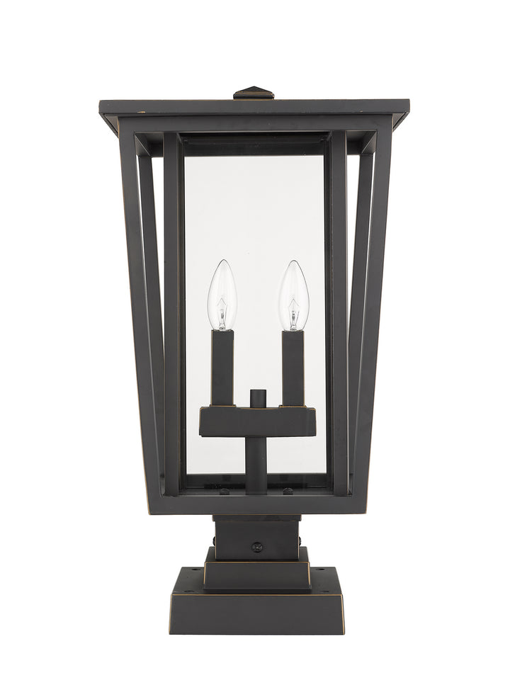 Z-Lite Canada - 571PHBS-SQPM-ORB - Two Light Outdoor Pier Mounted Fixture - Seoul - Oil Rubbed Bronze