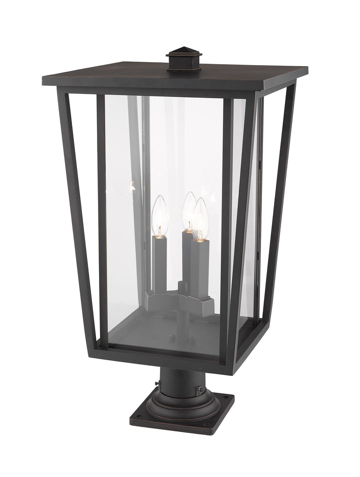 Z-Lite Canada - 571PHXLR-533PM-ORB - Three Light Outdoor Pier Mounted Fixture - Seoul - Oil Rubbed Bronze