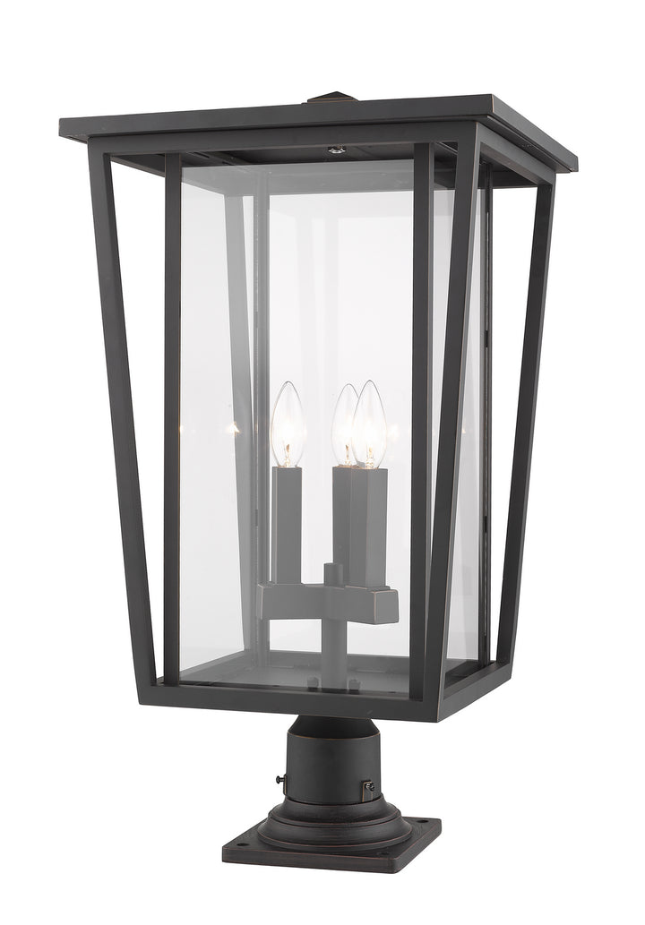 Z-Lite Canada - 571PHXLR-533PM-ORB - Three Light Outdoor Pier Mounted Fixture - Seoul - Oil Rubbed Bronze