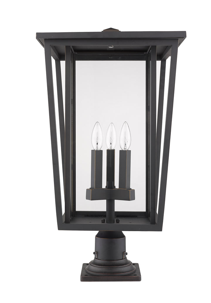 Z-Lite Canada - 571PHXLR-533PM-ORB - Three Light Outdoor Pier Mounted Fixture - Seoul - Oil Rubbed Bronze