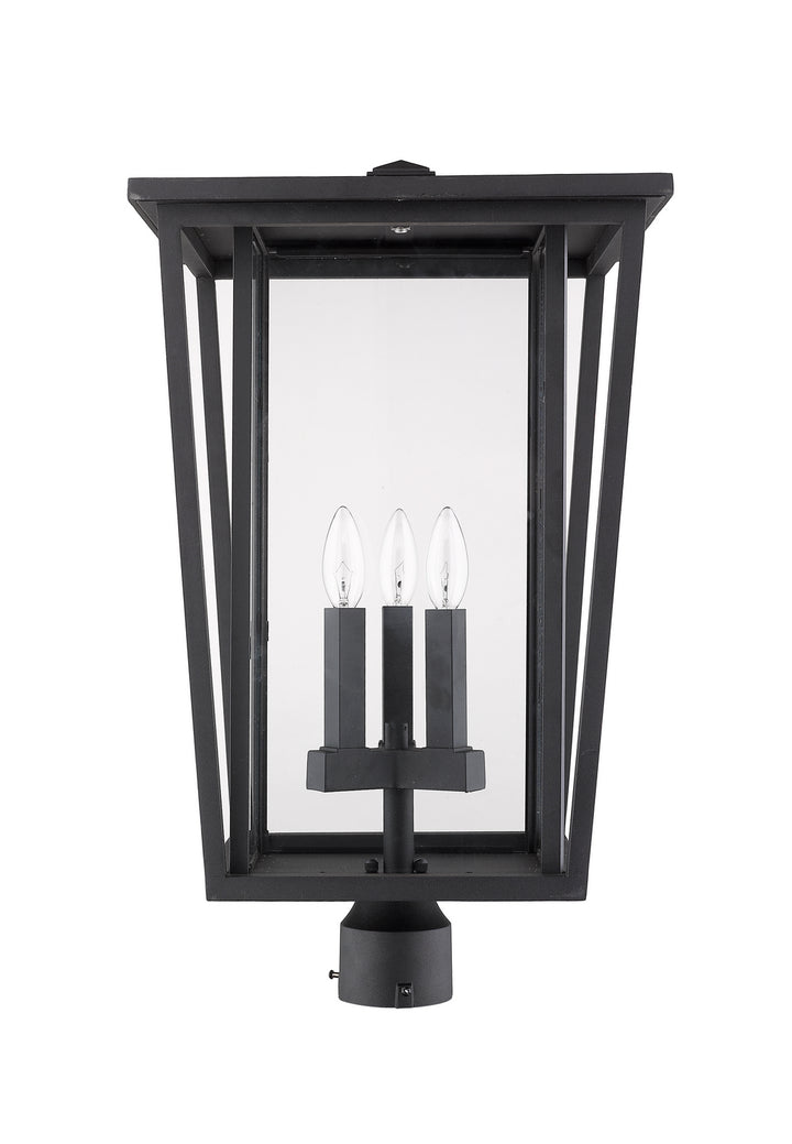Z-Lite Canada - 571PHXLR-BK - Three Light Outdoor Post Mount Fixture - Seoul - Black