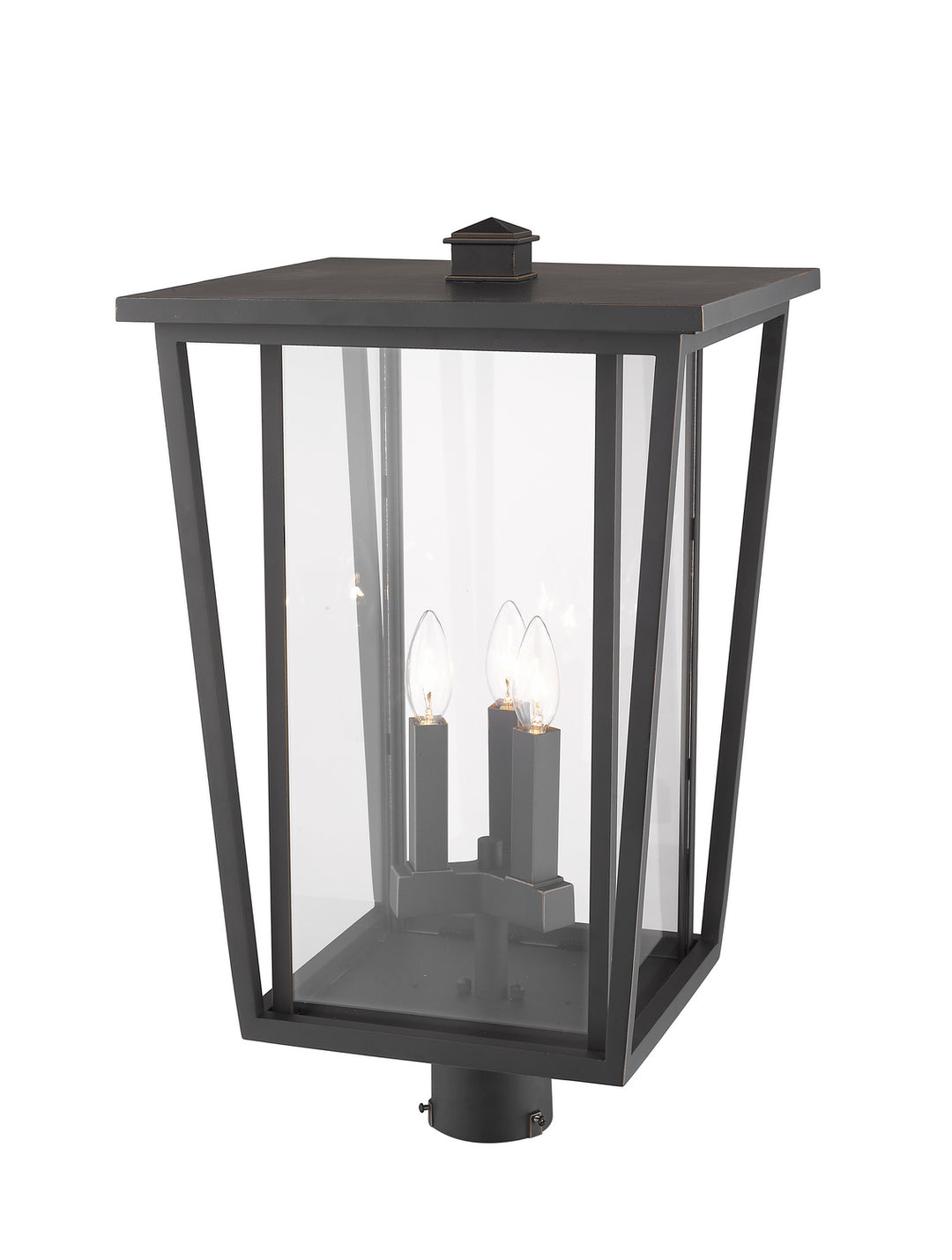 Z-Lite Canada - 571PHXLR-ORB - Three Light Outdoor Post Mount Fixture - Seoul - Oil Rubbed Bronze