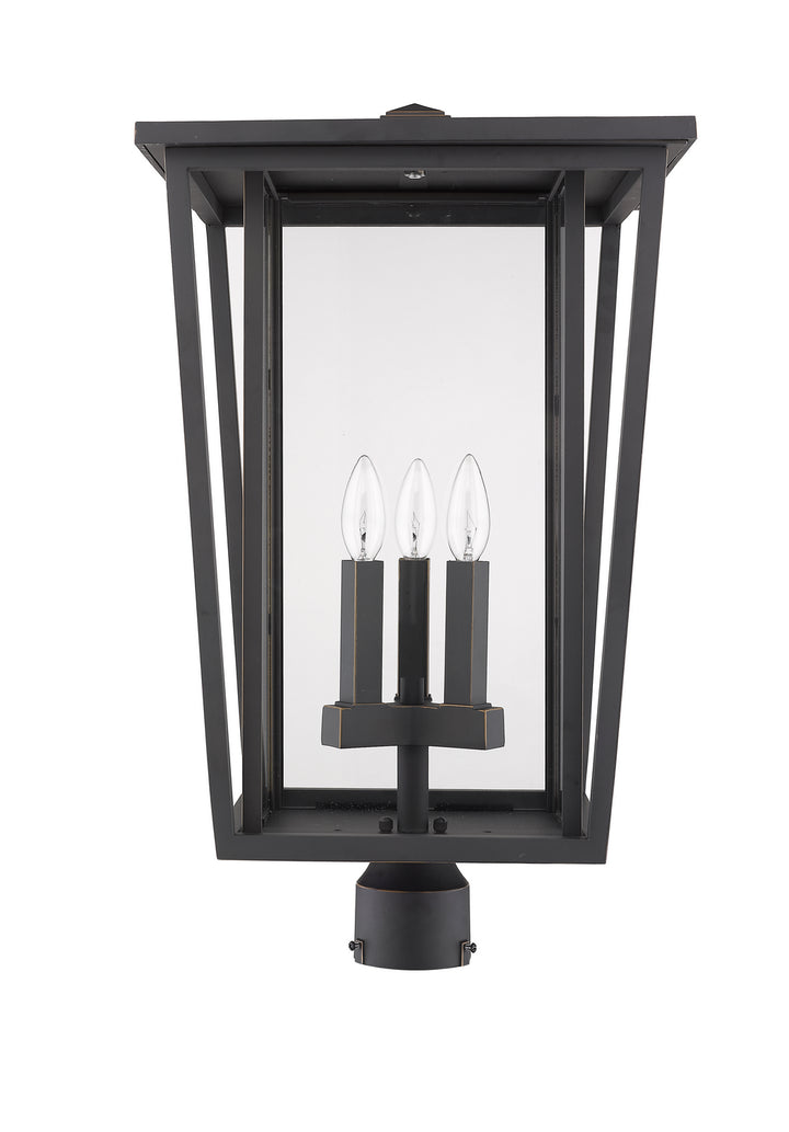 Z-Lite Canada - 571PHXLR-ORB - Three Light Outdoor Post Mount Fixture - Seoul - Oil Rubbed Bronze