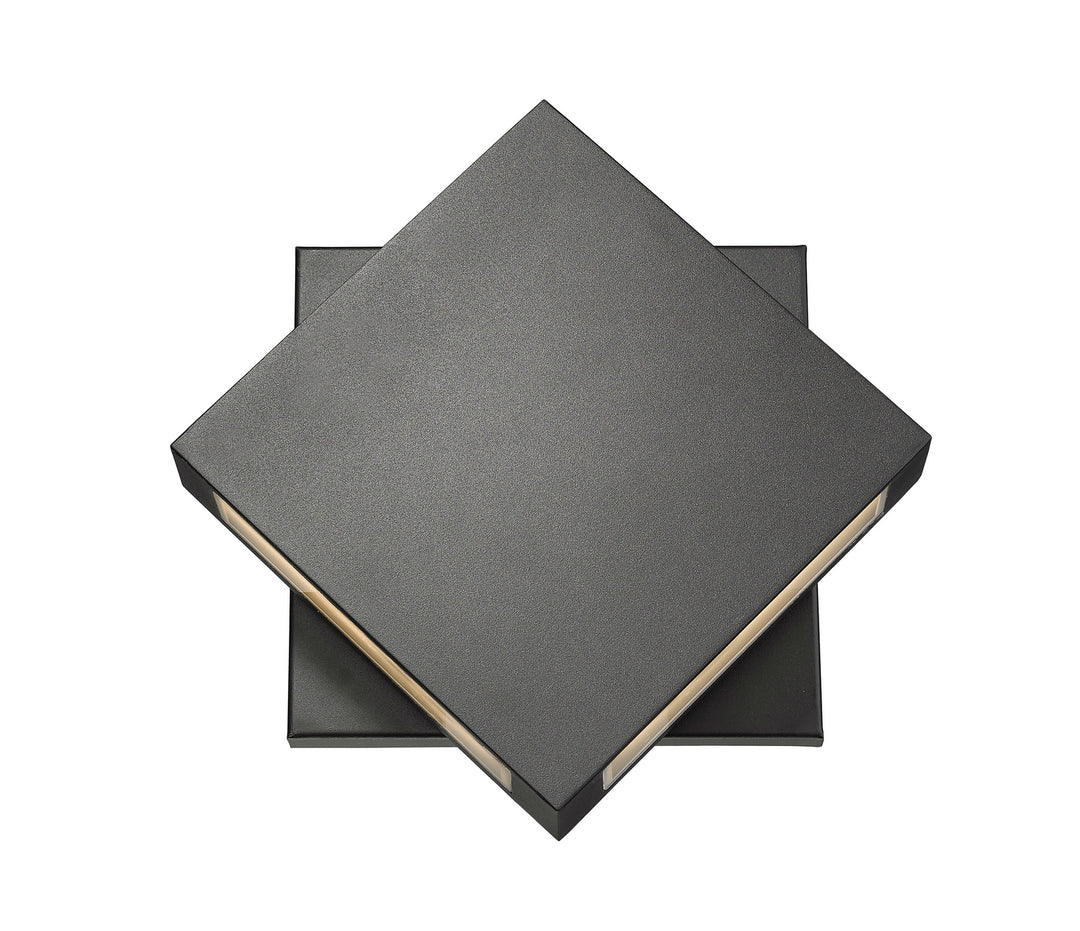 Quadrate LED Outdoor Wall Mount in Black - available from The Lighting Shoppe, trusted by Canadian homeowners