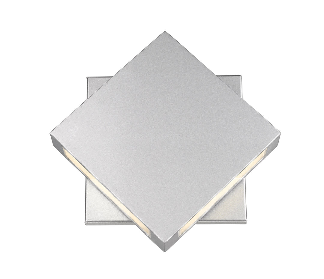 Quadrate LED Outdoor Wall Mount in Silver - available from The Lighting Shoppe, trusted by Canadian homeowners