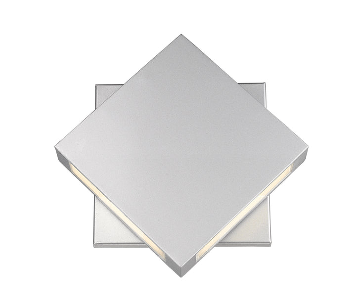 Quadrate LED Outdoor Wall Mount in Silver - available from The Lighting Shoppe, trusted by Canadian homeowners