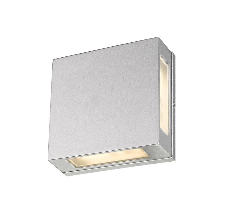 Z-Lite Canada - 572S-SL-LED - LED Outdoor Wall Mount - Quadrate - Silver