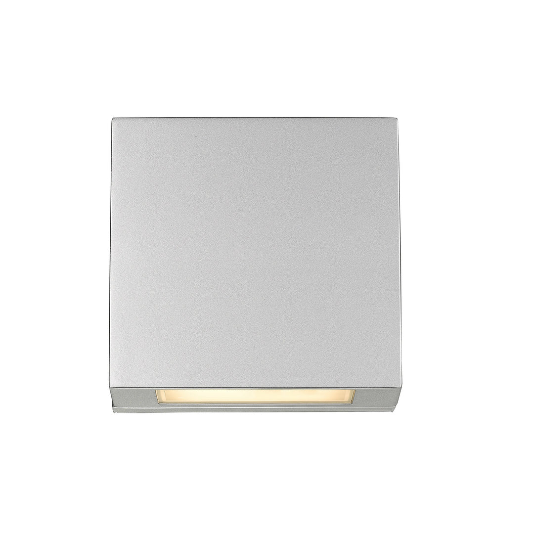 Z-Lite Canada - 572S-SL-LED - LED Outdoor Wall Mount - Quadrate - Silver