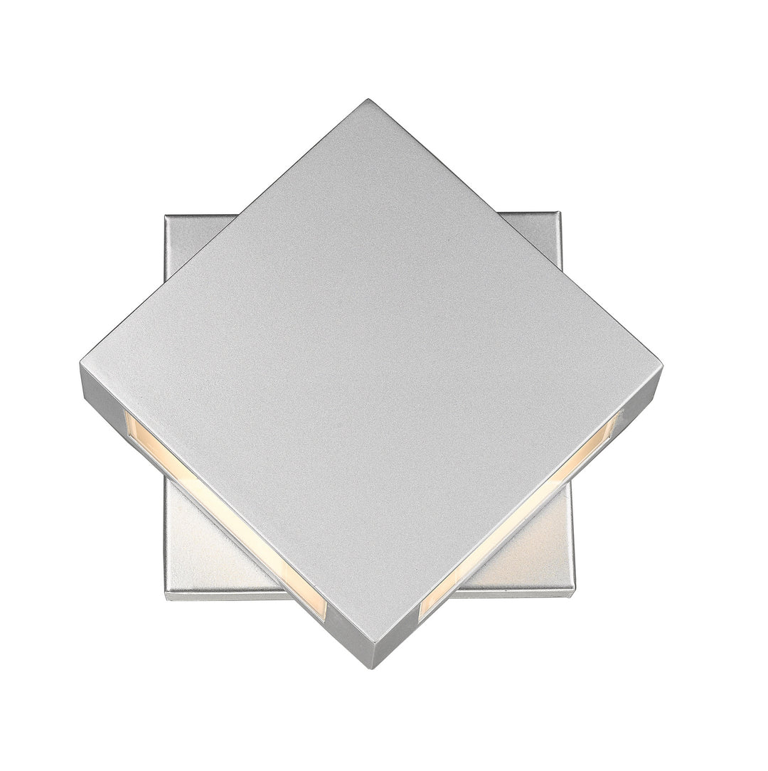 Quadrate LED Outdoor Wall Mount in Silver - available from The Lighting Shoppe, trusted by Canadian homeowners