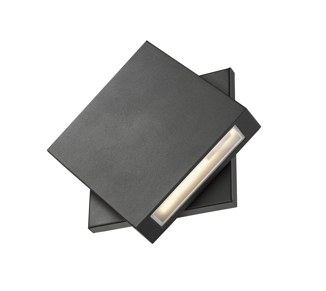 Z-Lite Canada - 573B-BK-LED - LED Outdoor Wall Mount - Quadrate - Black