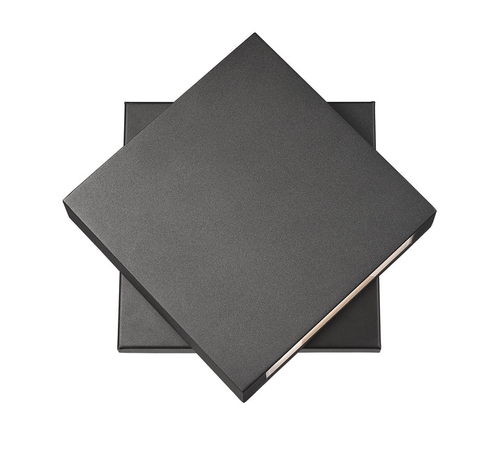 Quadrate LED Outdoor Wall Mount in Black - available from The Lighting Shoppe, trusted by Canadian homeowners