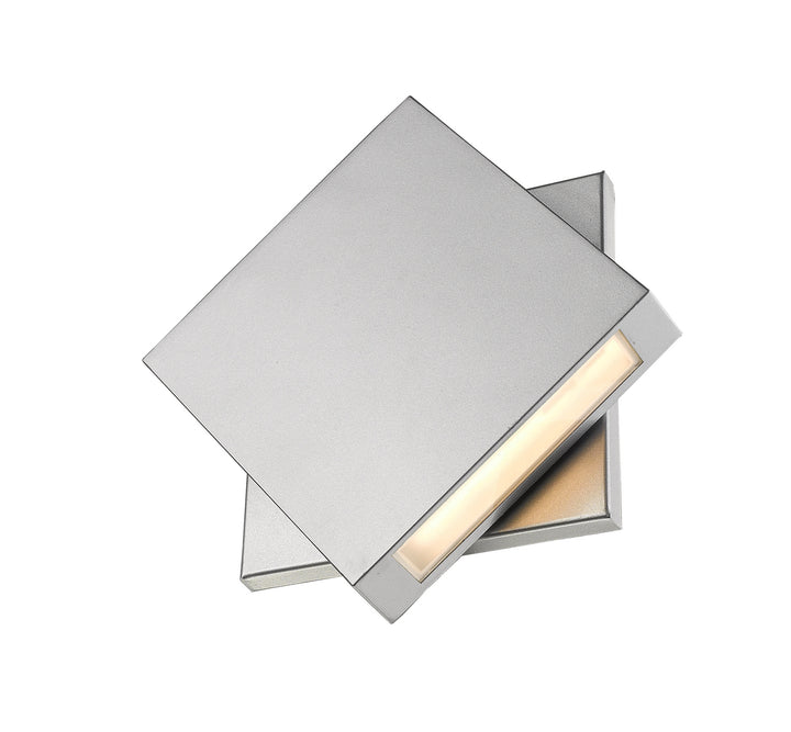 Z-Lite Canada - 573B-SL-LED - LED Outdoor Wall Mount - Quadrate - Silver