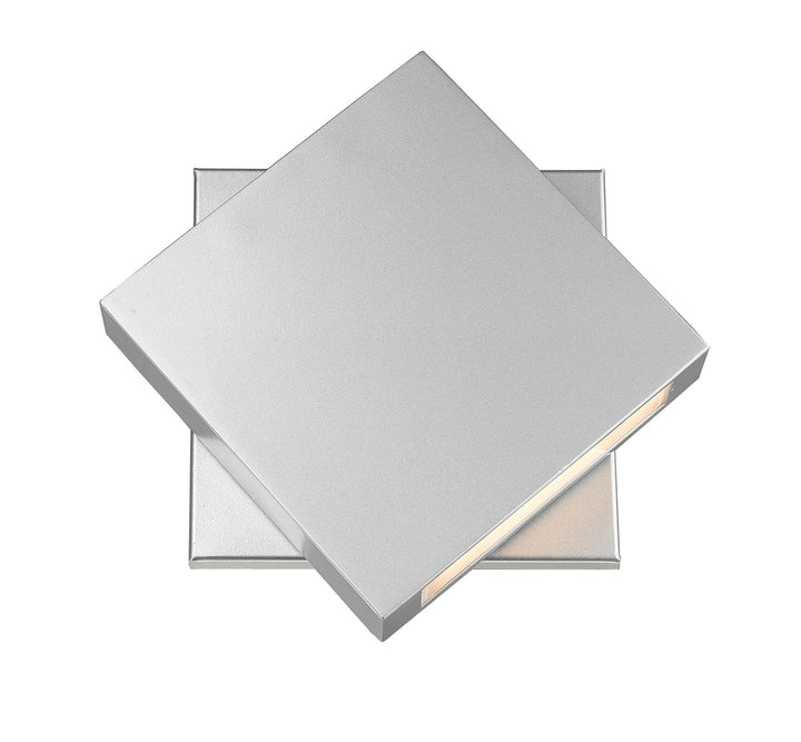 Quadrate LED Outdoor Wall Mount in Silver - available from The Lighting Shoppe, trusted by Canadian homeowners