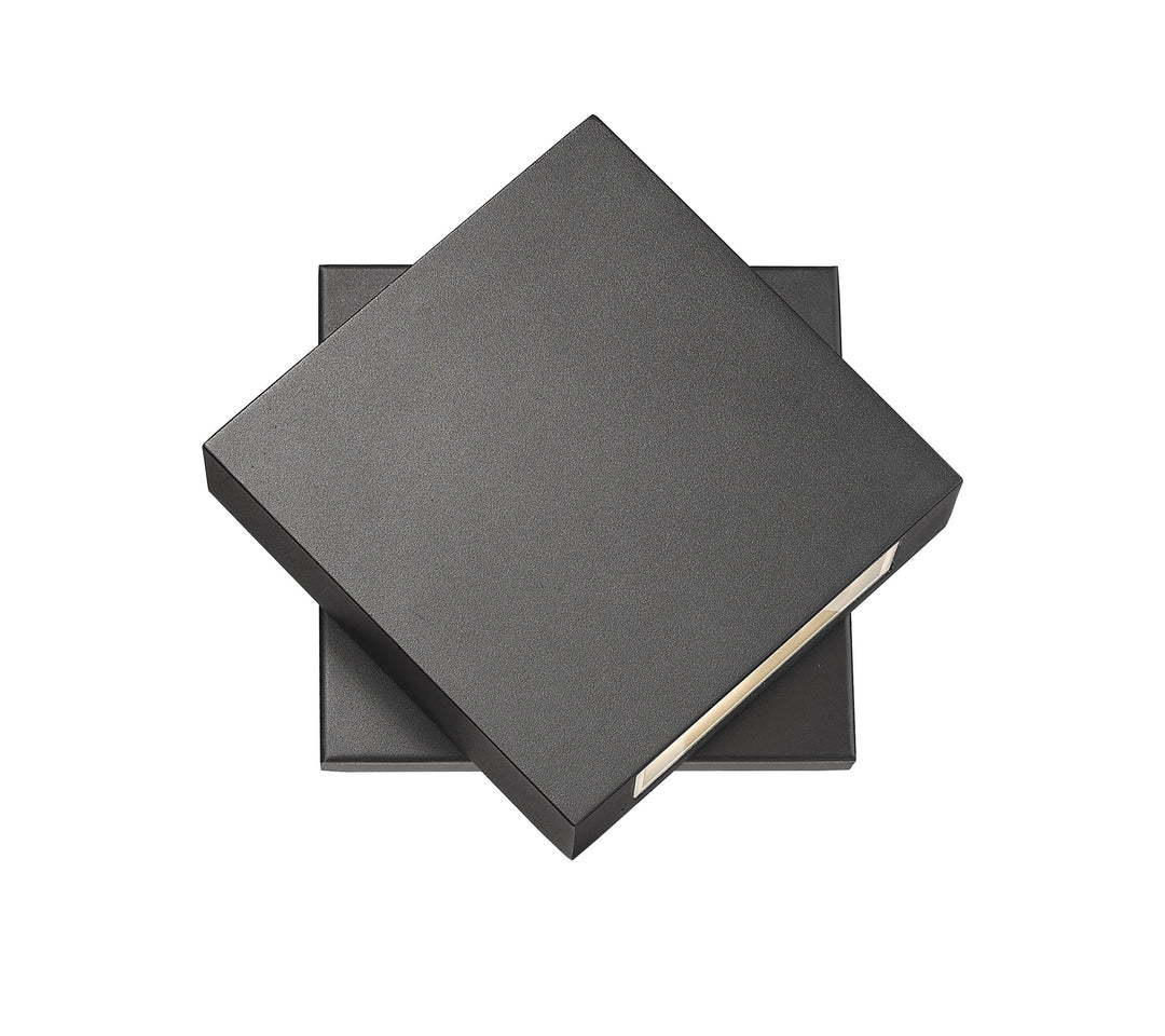 Quadrate LED Outdoor Wall Mount in Black - available from The Lighting Shoppe, trusted by Canadian homeowners