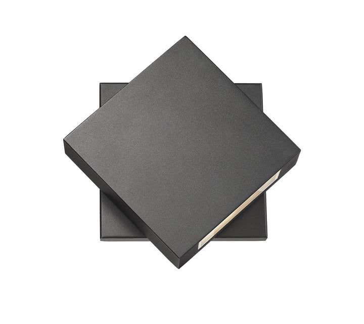 Quadrate LED Outdoor Wall Mount in Black - available from The Lighting Shoppe, trusted by Canadian homeowners