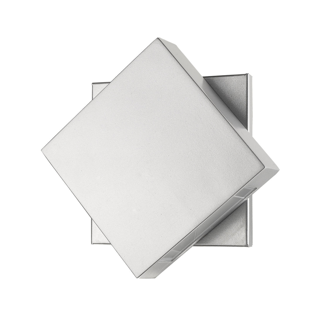 Z-Lite Canada - 573S-SL-LED - LED Outdoor Wall Mount - Quadrate - Silver
