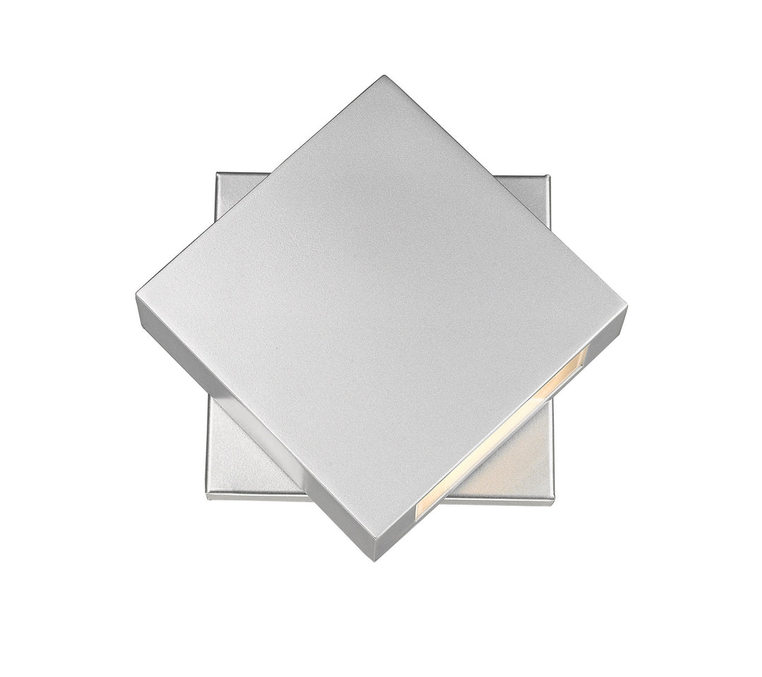 Quadrate LED Outdoor Wall Mount in Silver - available from The Lighting Shoppe, trusted by Canadian homeowners