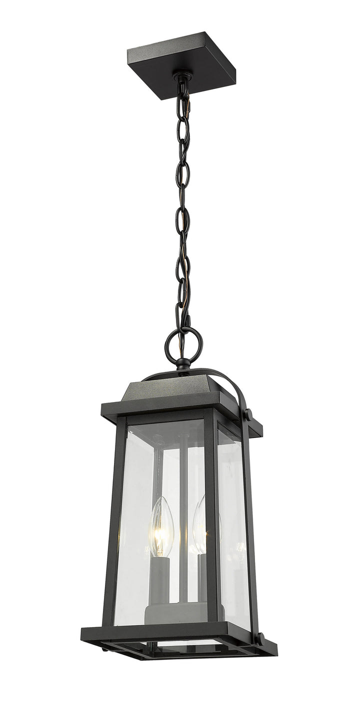 Z-Lite Canada - 574CHM-BK - Two Light Outdoor Chain Mount Ceiling Fixture - Millworks - Black