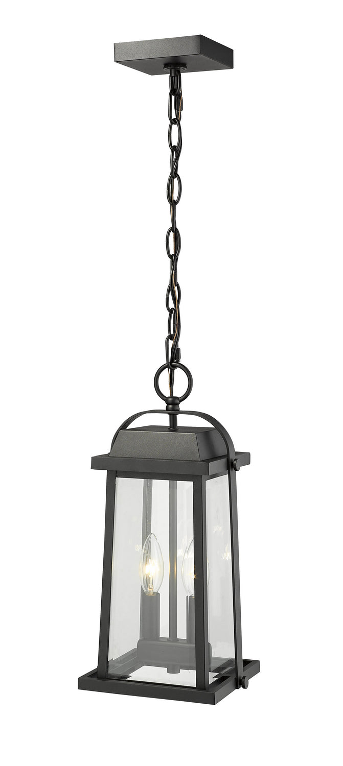 Z-Lite Canada - 574CHM-BK - Two Light Outdoor Chain Mount Ceiling Fixture - Millworks - Black