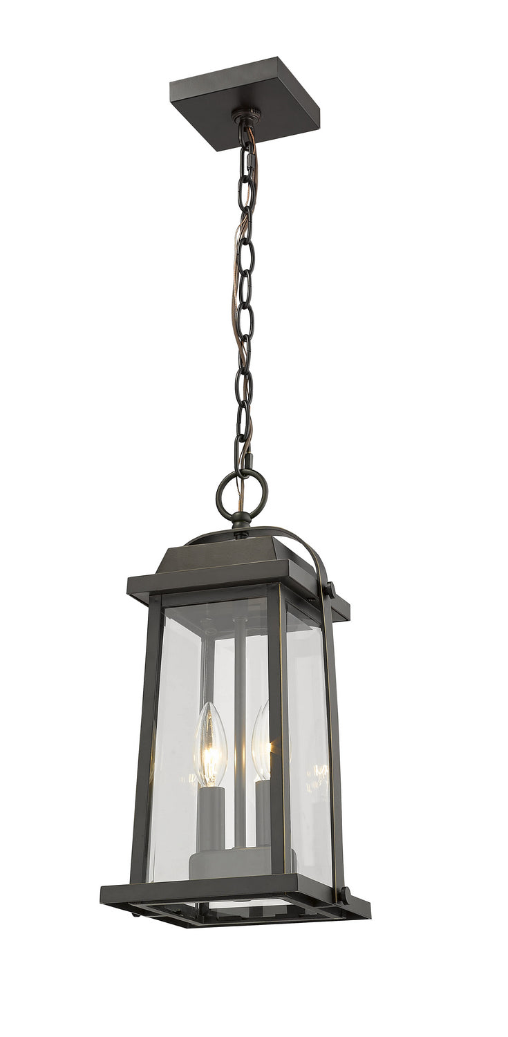 Z-Lite Canada - 574CHM-ORB - Two Light Outdoor Chain Mount Ceiling Fixture - Millworks - Oil Rubbed Bronze