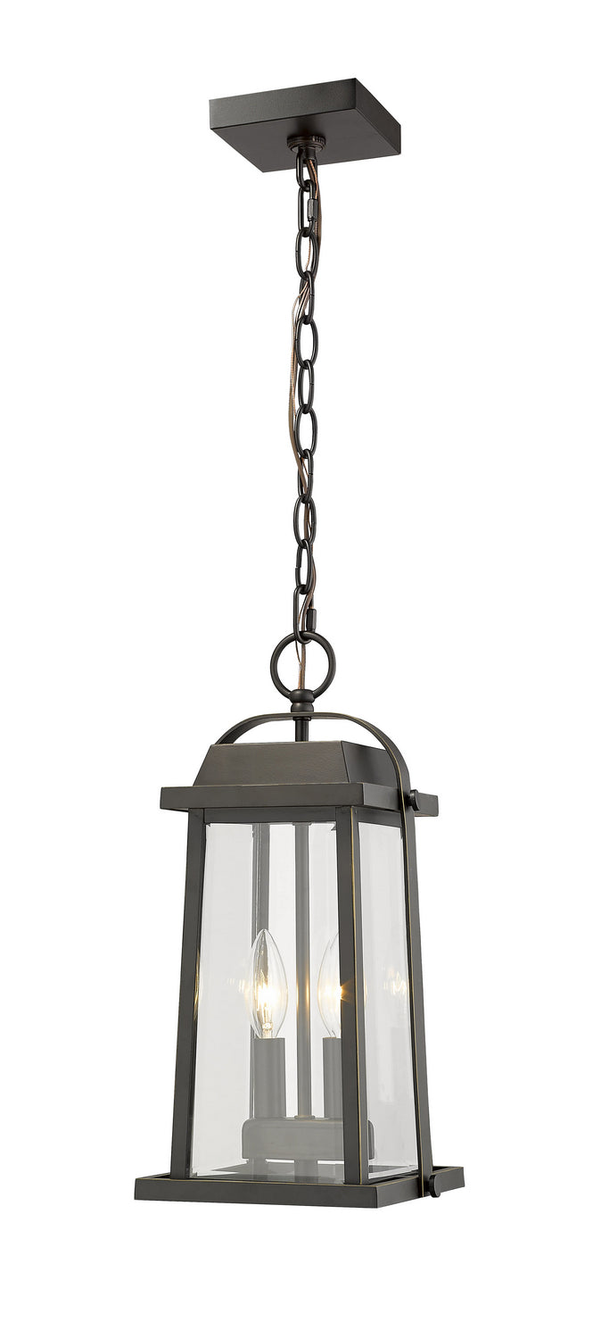 Z-Lite Canada - 574CHM-ORB - Two Light Outdoor Chain Mount Ceiling Fixture - Millworks - Oil Rubbed Bronze