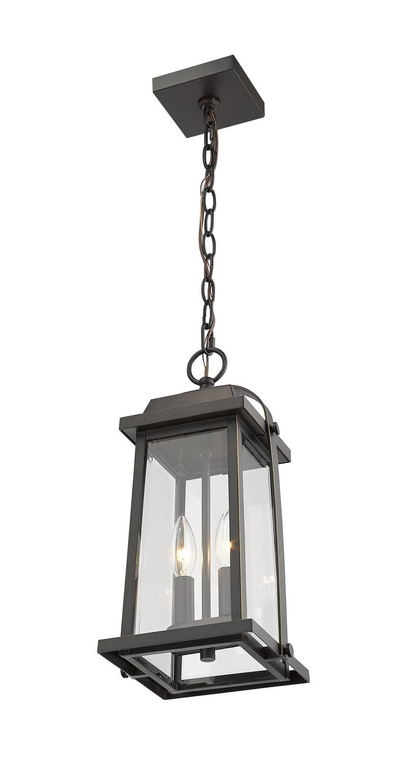 Z-Lite Canada - 574CHM-ORB - Two Light Outdoor Chain Mount Ceiling Fixture - Millworks - Oil Rubbed Bronze