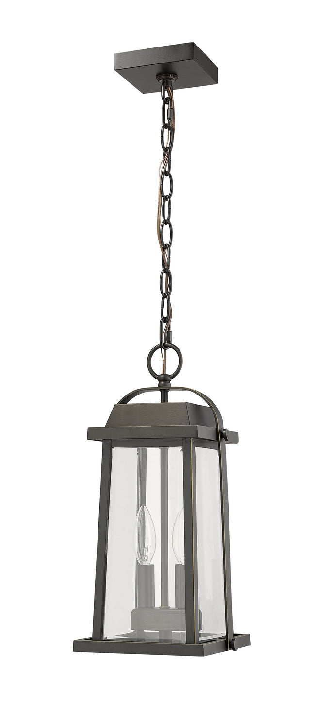 Z-Lite Canada - 574CHM-ORB - Two Light Outdoor Chain Mount Ceiling Fixture - Millworks - Oil Rubbed Bronze