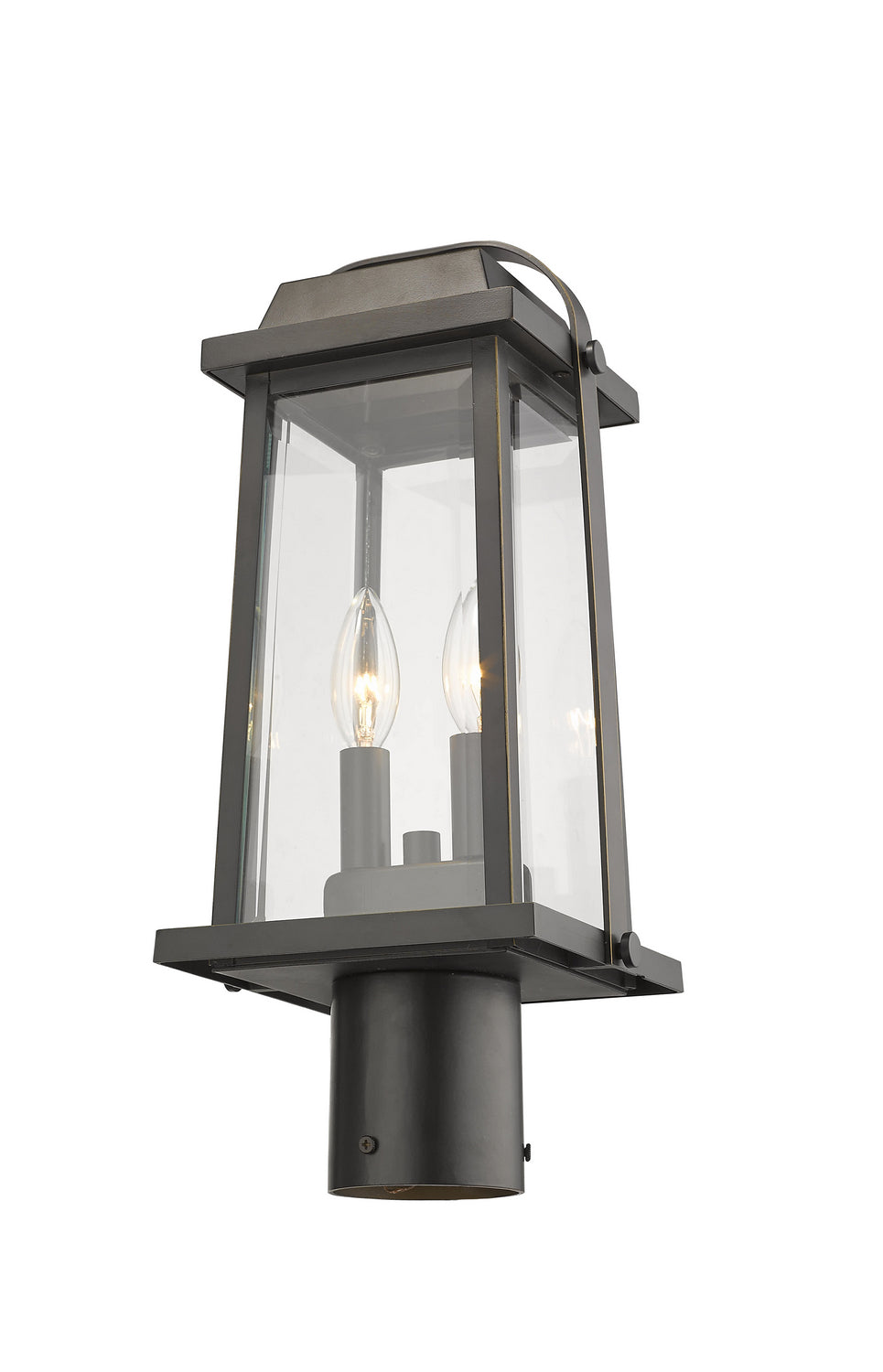 Z-Lite Canada - 574PHMR-ORB - Two Light Outdoor Post Mount Fixture - Millworks - Oil Rubbed Bronze