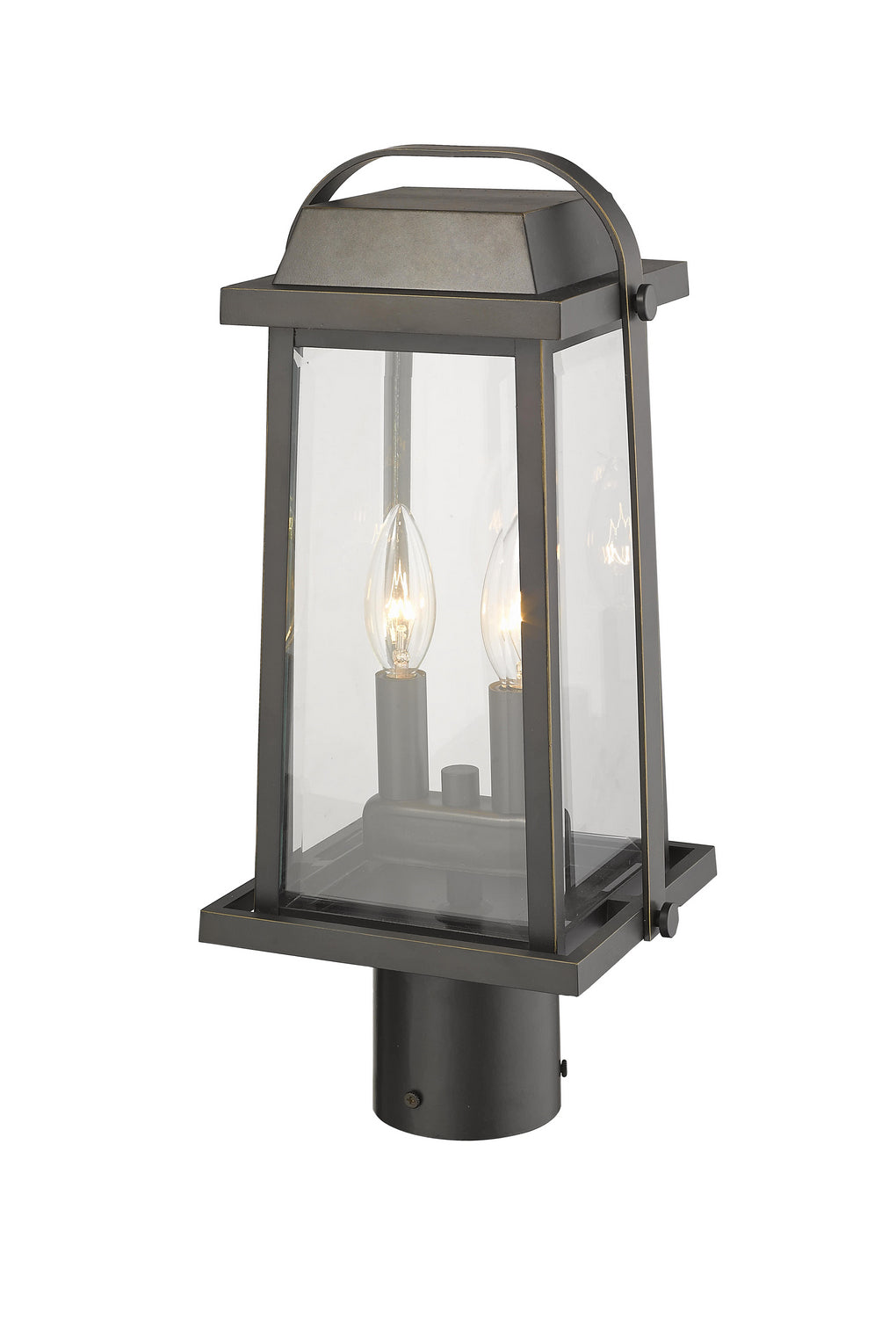 Z-Lite Canada - 574PHMR-ORB - Two Light Outdoor Post Mount Fixture - Millworks - Oil Rubbed Bronze