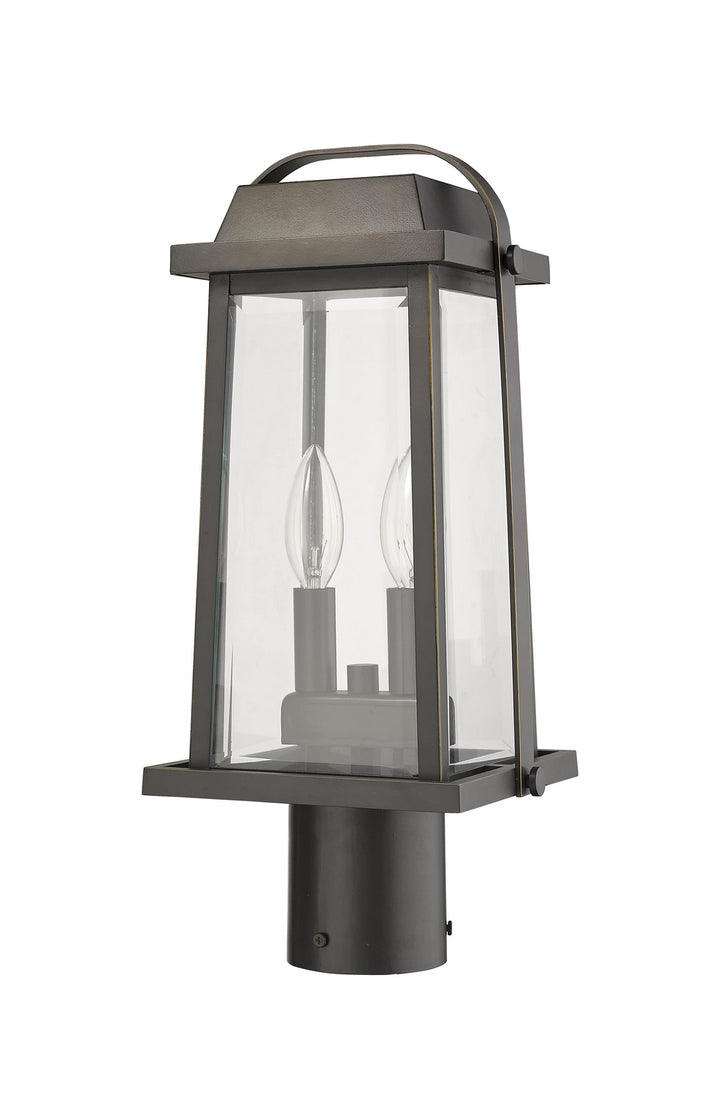 Z-Lite Canada - 574PHMR-ORB - Two Light Outdoor Post Mount Fixture - Millworks - Oil Rubbed Bronze