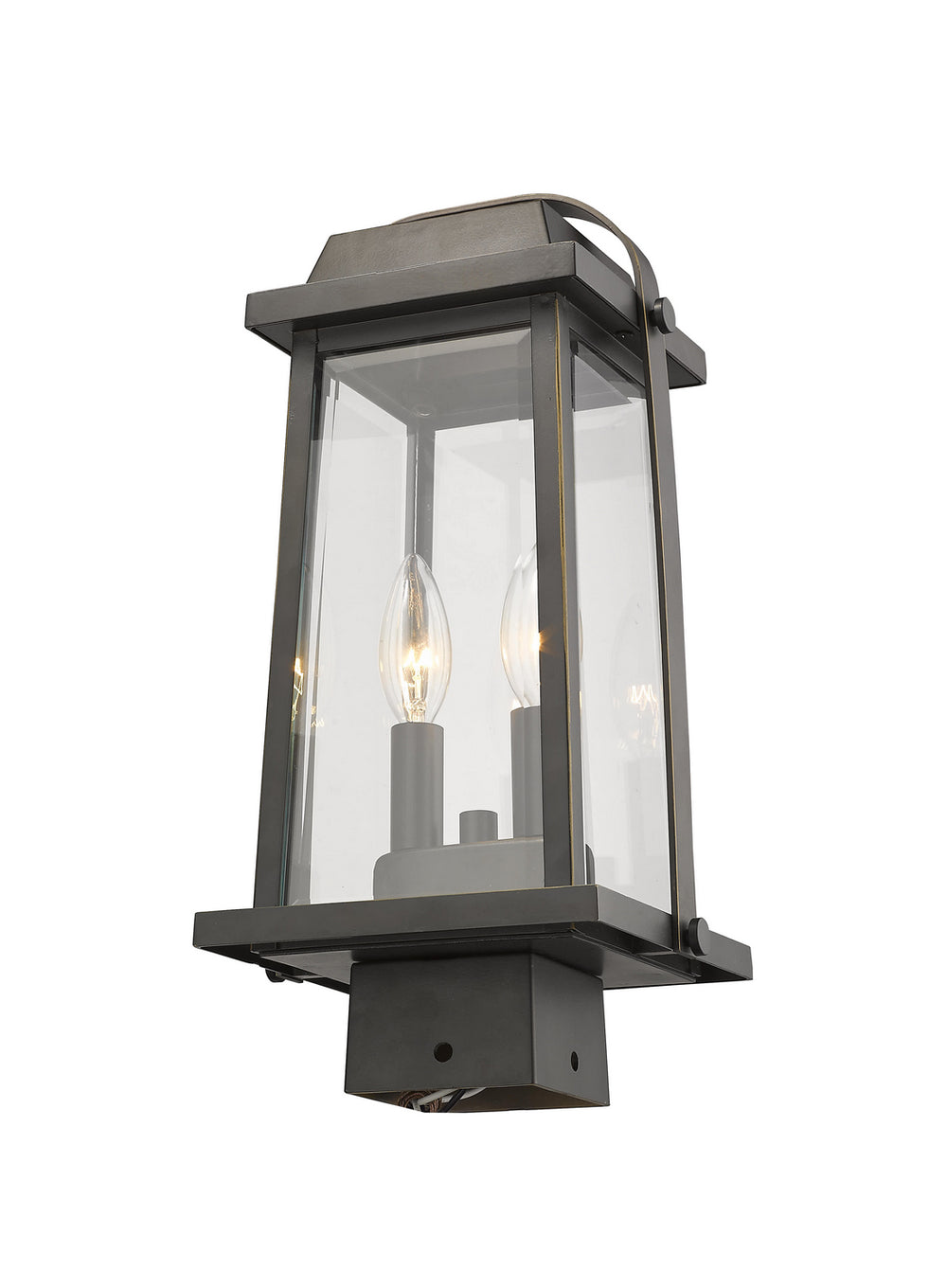 Z-Lite Canada - 574PHMS-ORB - Two Light Outdoor Post Mount Fixture - Millworks - Oil Rubbed Bronze