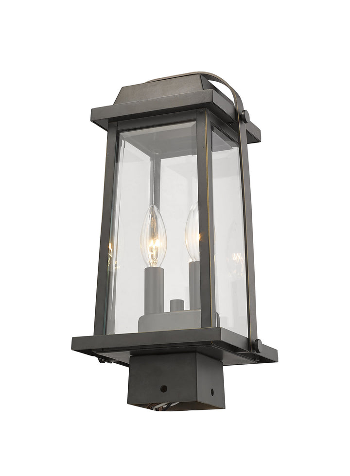 Z-Lite Canada - 574PHMS-ORB - Two Light Outdoor Post Mount Fixture - Millworks - Oil Rubbed Bronze