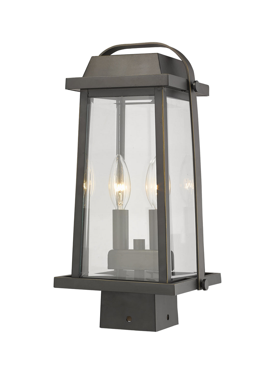 Z-Lite Canada - 574PHMS-ORB - Two Light Outdoor Post Mount Fixture - Millworks - Oil Rubbed Bronze
