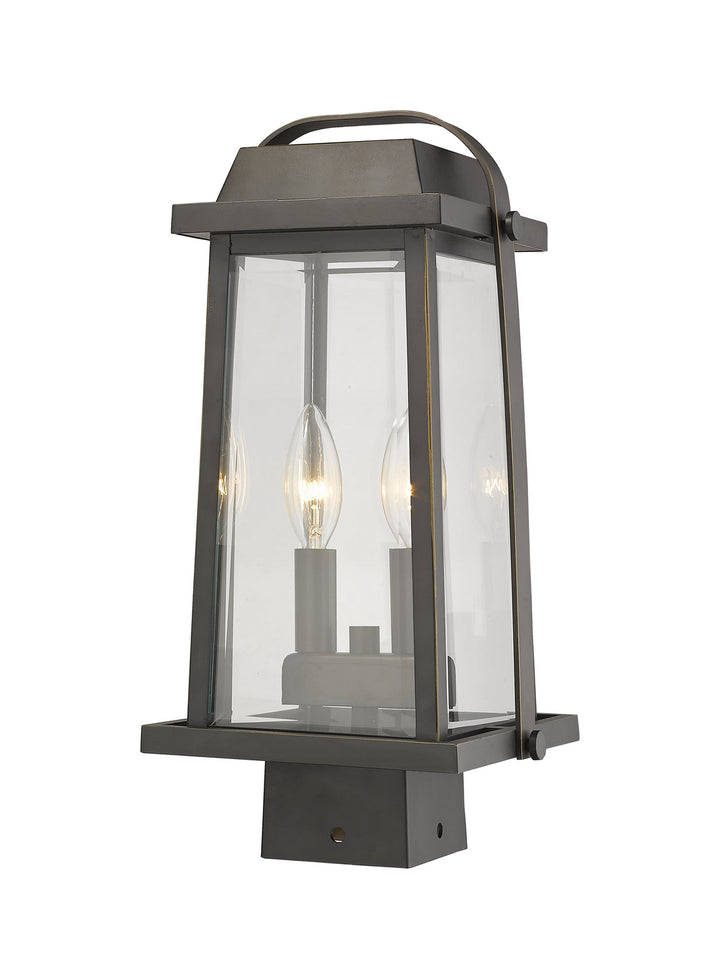 Z-Lite Canada - 574PHMS-ORB - Two Light Outdoor Post Mount Fixture - Millworks - Oil Rubbed Bronze