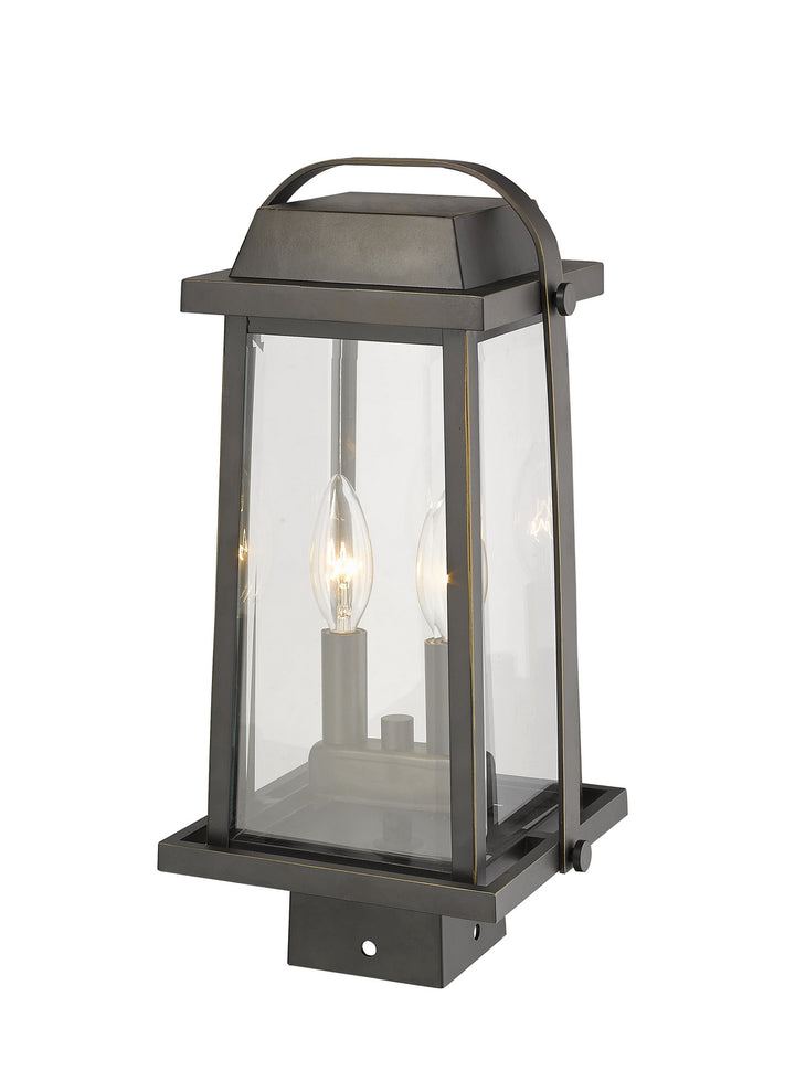 Z-Lite Canada - 574PHMS-ORB - Two Light Outdoor Post Mount Fixture - Millworks - Oil Rubbed Bronze