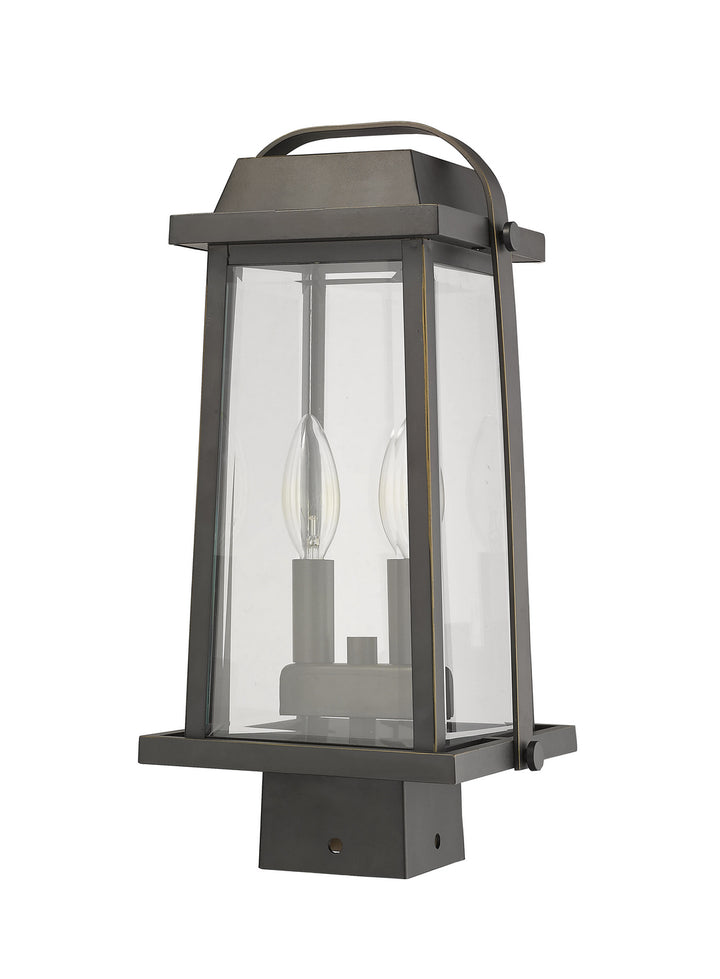 Z-Lite Canada - 574PHMS-ORB - Two Light Outdoor Post Mount Fixture - Millworks - Oil Rubbed Bronze