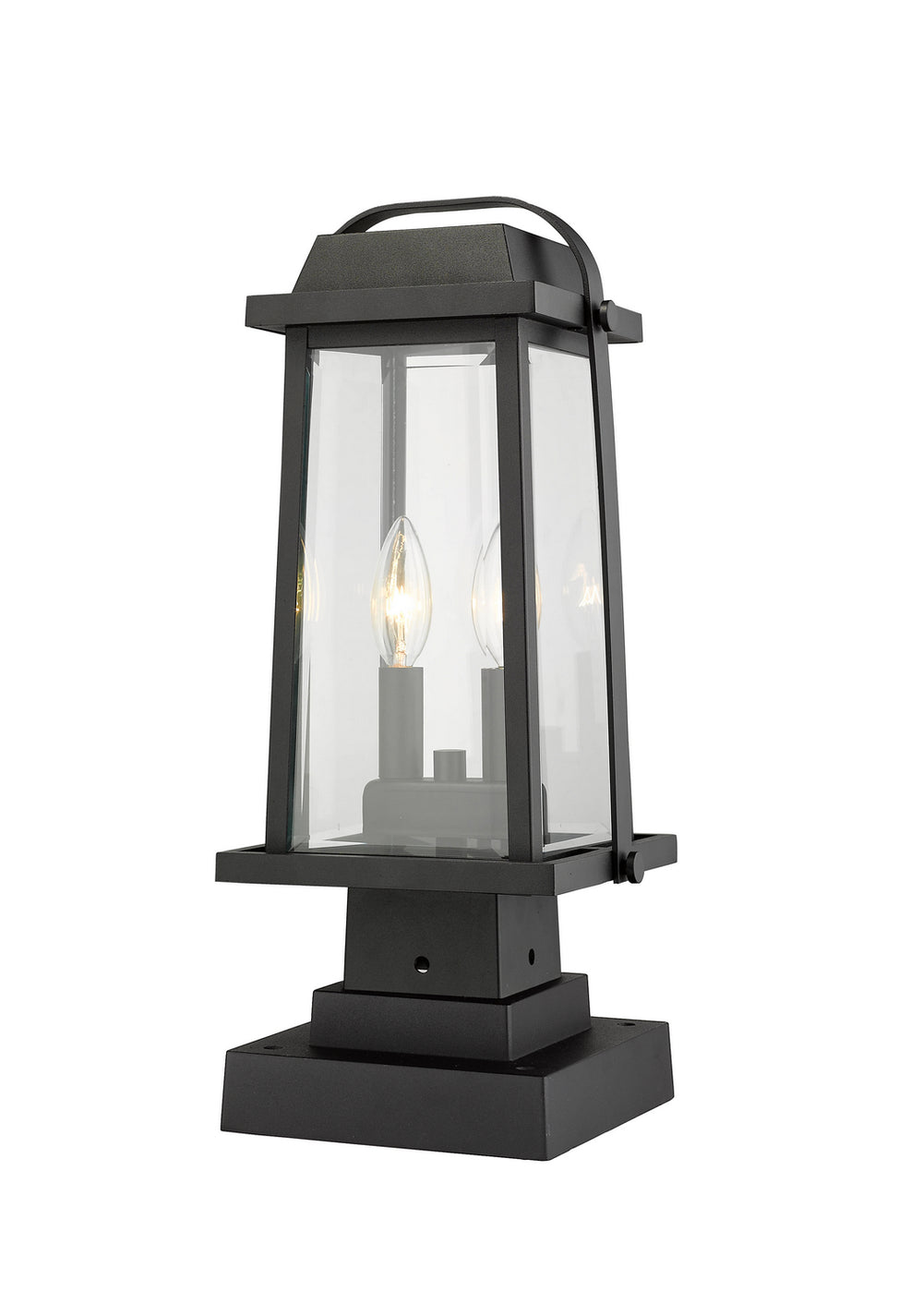 Z-Lite Canada - 574PHMS-SQPM-BK - Two Light Outdoor Pier Mounted Fixture - Millworks - Black