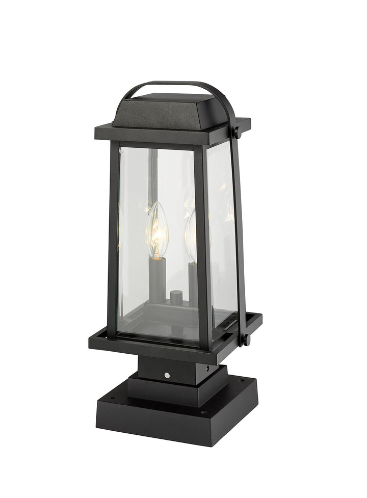 Z-Lite Canada - 574PHMS-SQPM-BK - Two Light Outdoor Pier Mounted Fixture - Millworks - Black