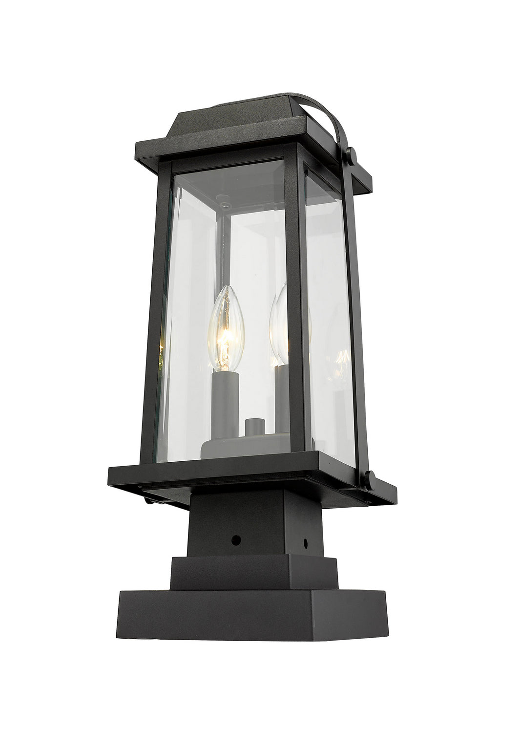 Z-Lite Canada - 574PHMS-SQPM-BK - Two Light Outdoor Pier Mounted Fixture - Millworks - Black