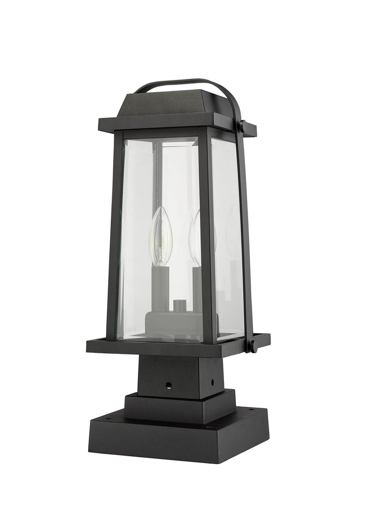 Z-Lite Canada - 574PHMS-SQPM-BK - Two Light Outdoor Pier Mounted Fixture - Millworks - Black