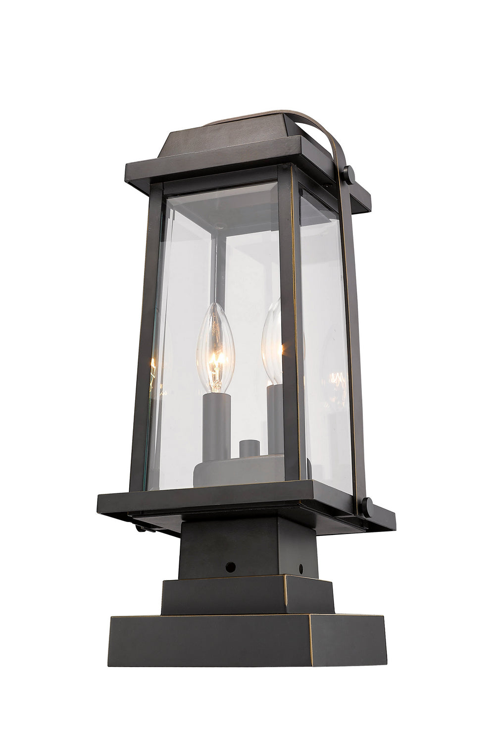 Z-Lite Canada - 574PHMS-SQPM-ORB - Two Light Outdoor Pier Mounted Fixture - Millworks - Oil Rubbed Bronze