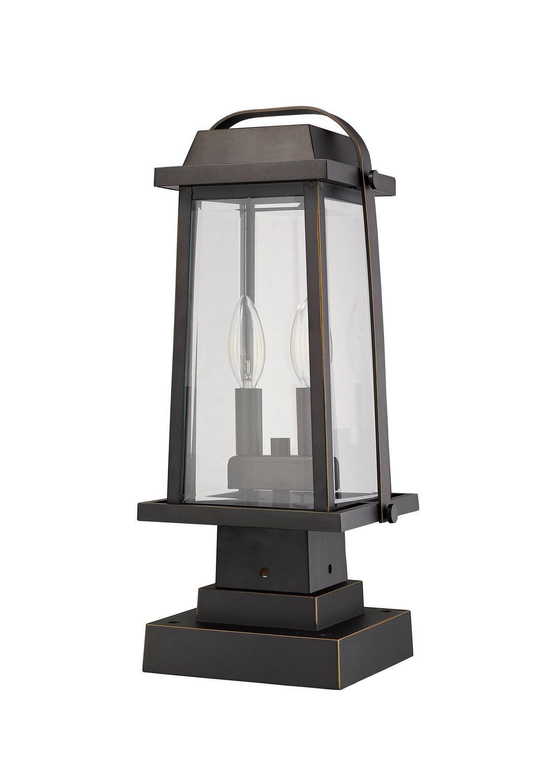 Z-Lite Canada - 574PHMS-SQPM-ORB - Two Light Outdoor Pier Mounted Fixture - Millworks - Oil Rubbed Bronze