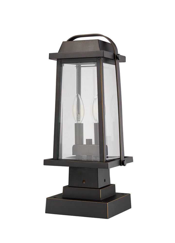 Z-Lite Canada - 574PHMS-SQPM-ORB - Two Light Outdoor Pier Mounted Fixture - Millworks - Oil Rubbed Bronze