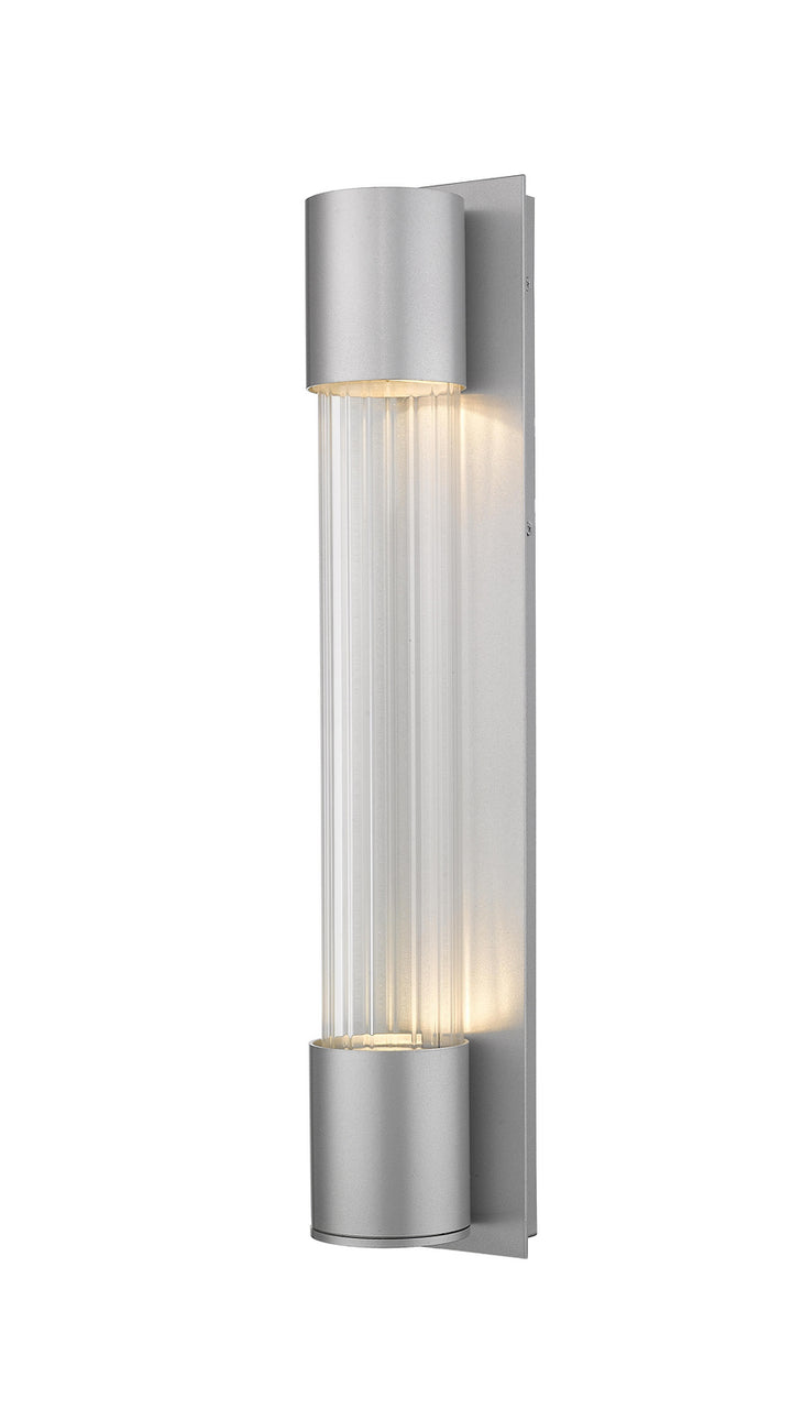 Striate LED Outdoor Wall Mount in Silver - available from The Lighting Shoppe, trusted by Canadian homeowners