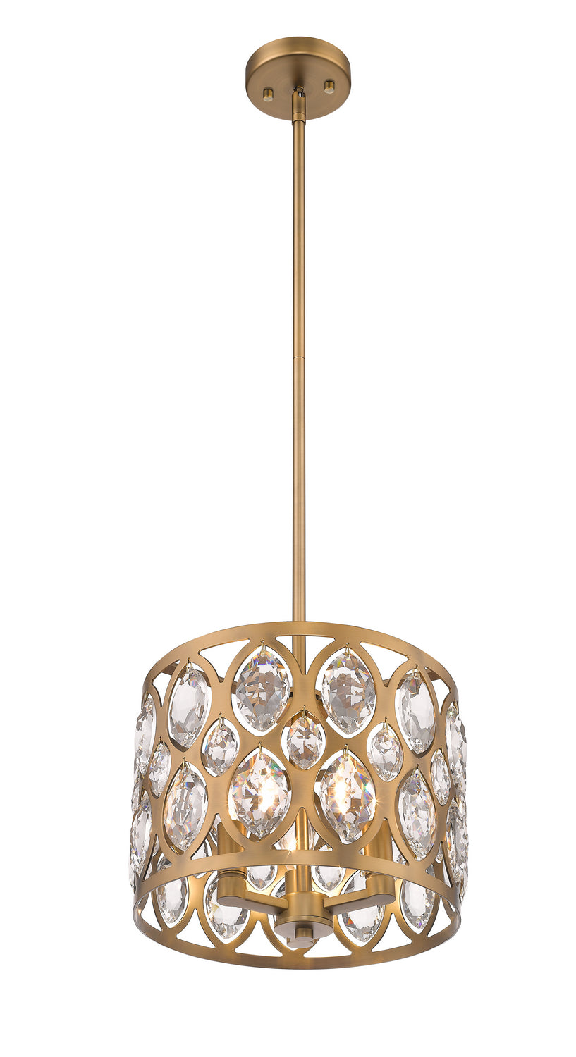 Z-Lite Canada - 6010-12HB - Three Light Chandelier - Dealey - Heirloom Brass