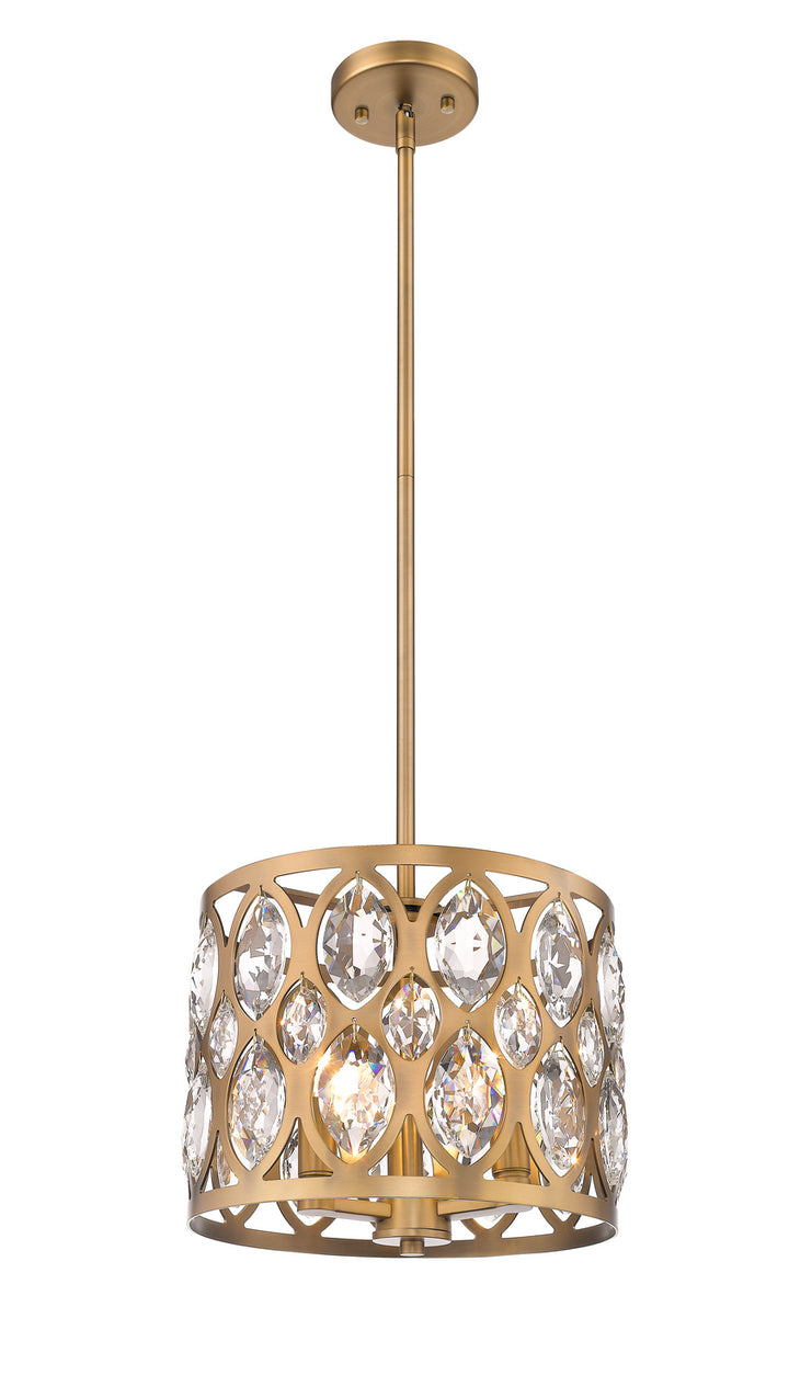 Z-Lite Canada - 6010-12HB - Three Light Chandelier - Dealey - Heirloom Brass
