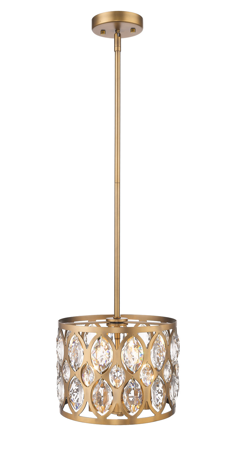 Z-Lite Canada - 6010-12HB - Three Light Chandelier - Dealey - Heirloom Brass